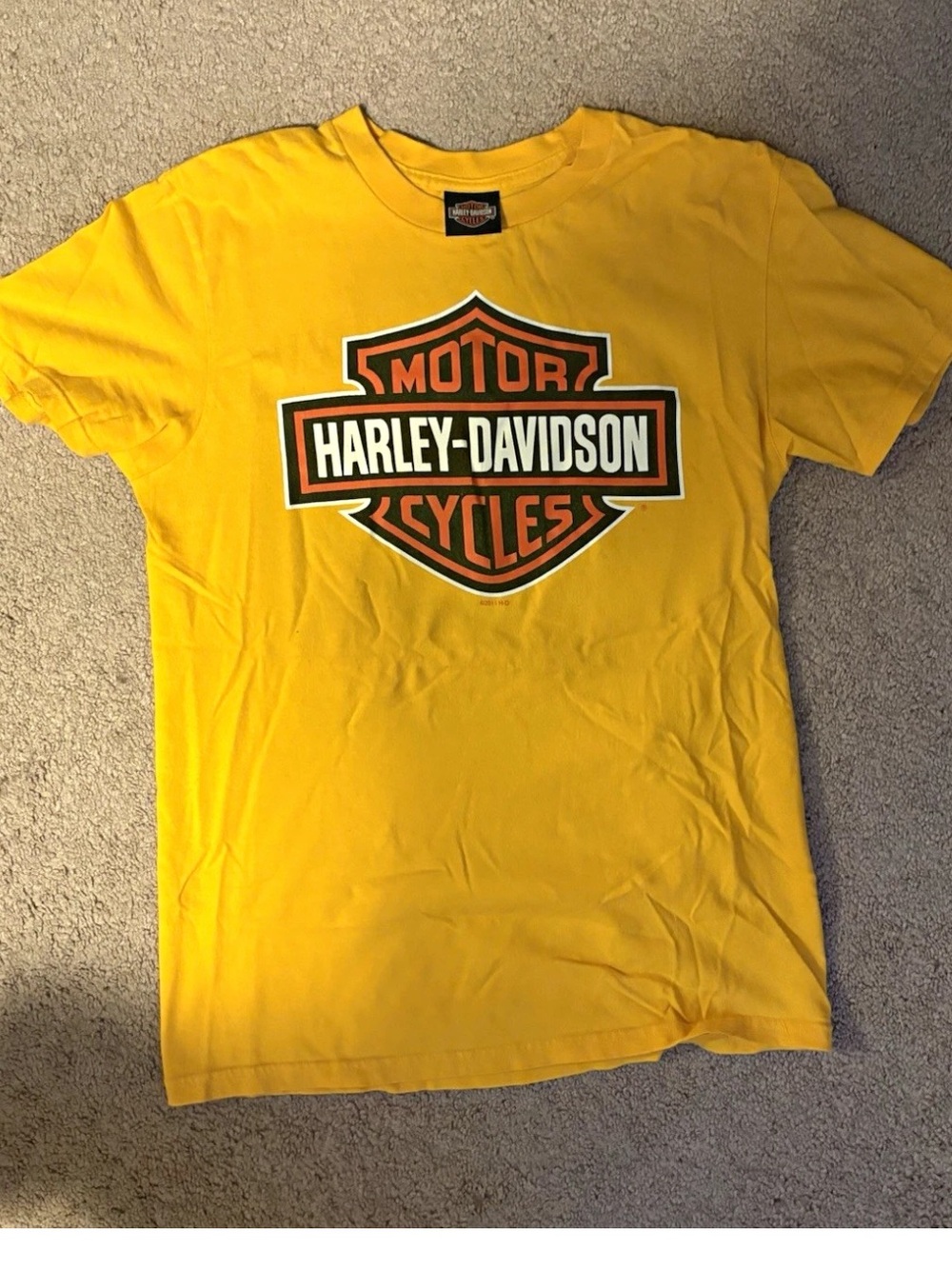 Harley-Davidson Motorcycles Tombstone AZ Yellow Graphic T-Shirt